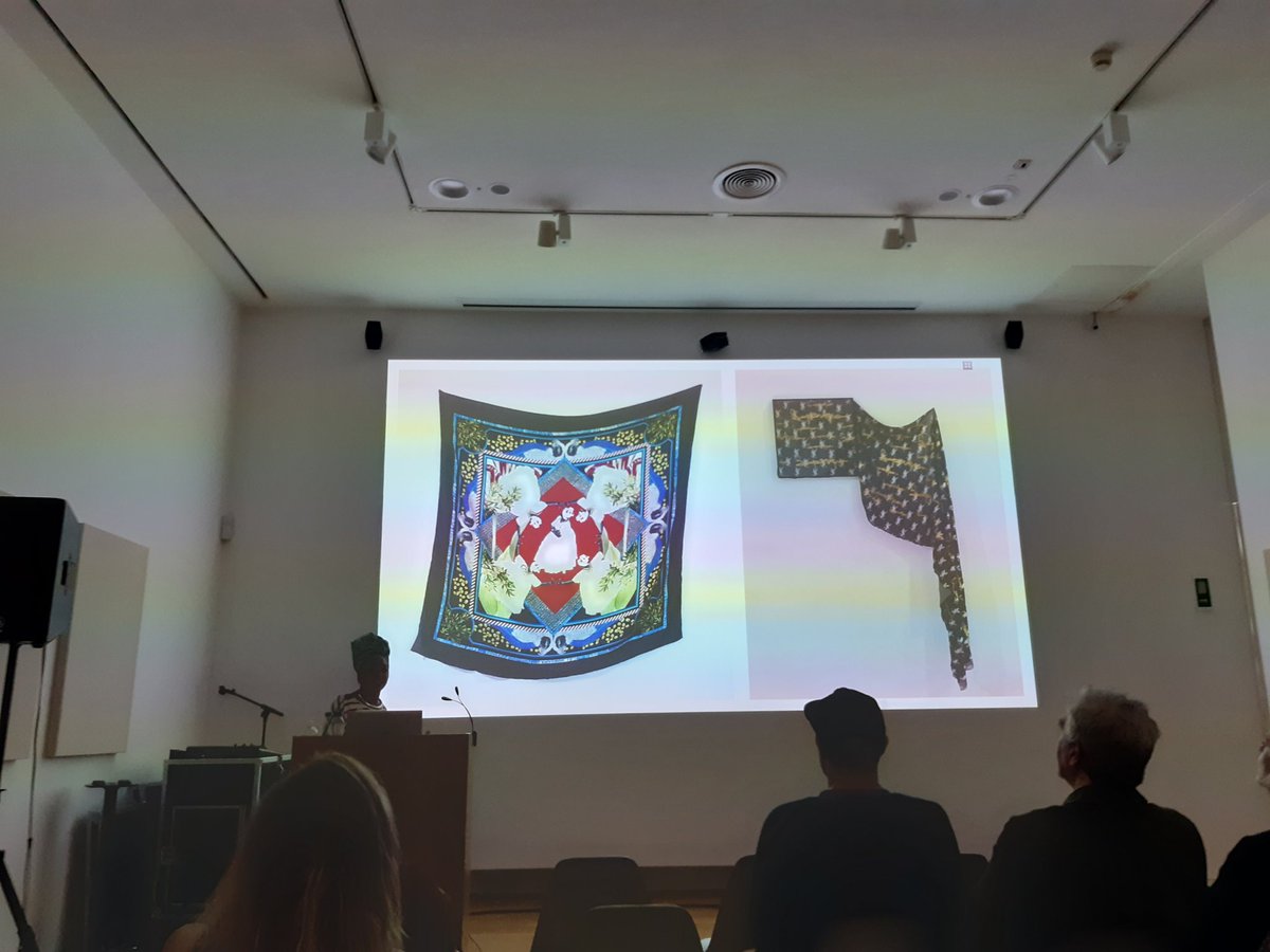 TheHughLane's tweet photo. Artist Thais Muniz talks weaving vital energy, sense of place,  protective power; with textile, performance and more, in her vibrant artistic practic. Another great Basic Talk #BasicSpace #HughLaneTalks https://t.co/6lAaGPDzeC