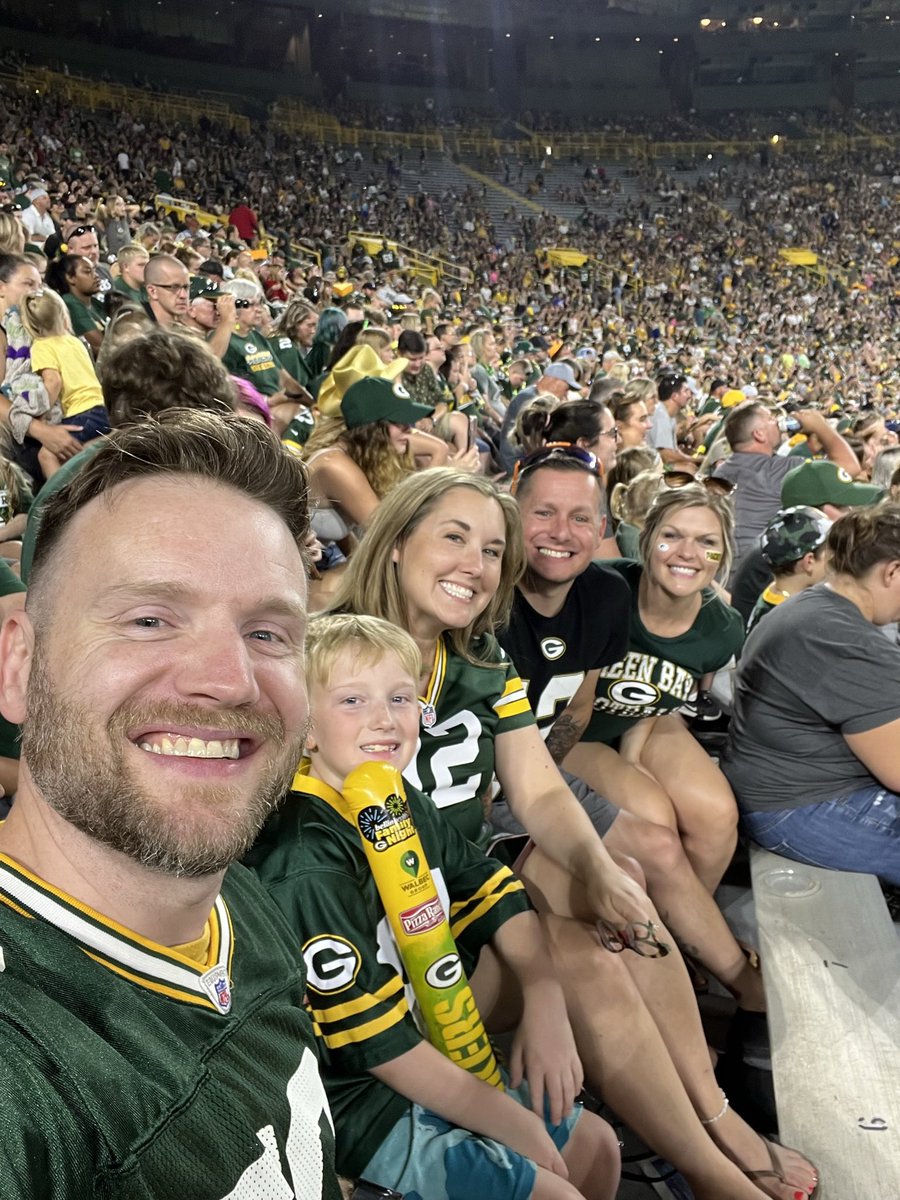 Football season in full swing!  Excited for our 1st home game this weekend! #areyoureadyforsomefootball #nfl #gopackgo