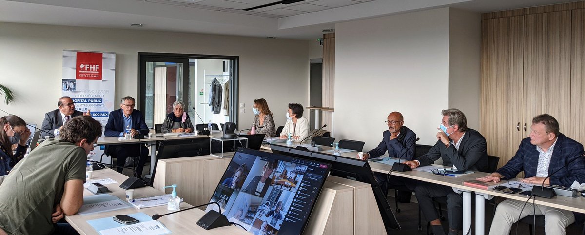 Le Bureau de <a href="/laFHF_HDF/">FHF Hauts-de-France</a> s'est réuni ce matin au <a href="/GHAT_62/">GH Artois-Ternois</a> et en visioconférence. À l'ordre du jour : bilan de la période estivale, ressources humaines et formation, et actualités financières.