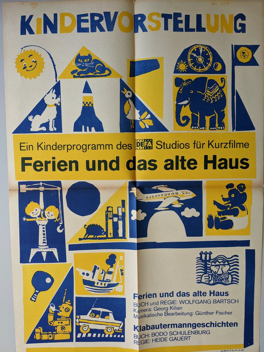 #Fundstück: "Ferien und das alte Haus" ist ein Kinderfilm von Wolfgang Bartsch. Einige Kinder entdecken in den Herbstferien ein altes Haus, in dem gestohlene Motorräder sind. Die Kinder verfolgen die Diebe und helfen dabei, diesen das Handwerk zu legen.

#DEFA #KinoinderDDR