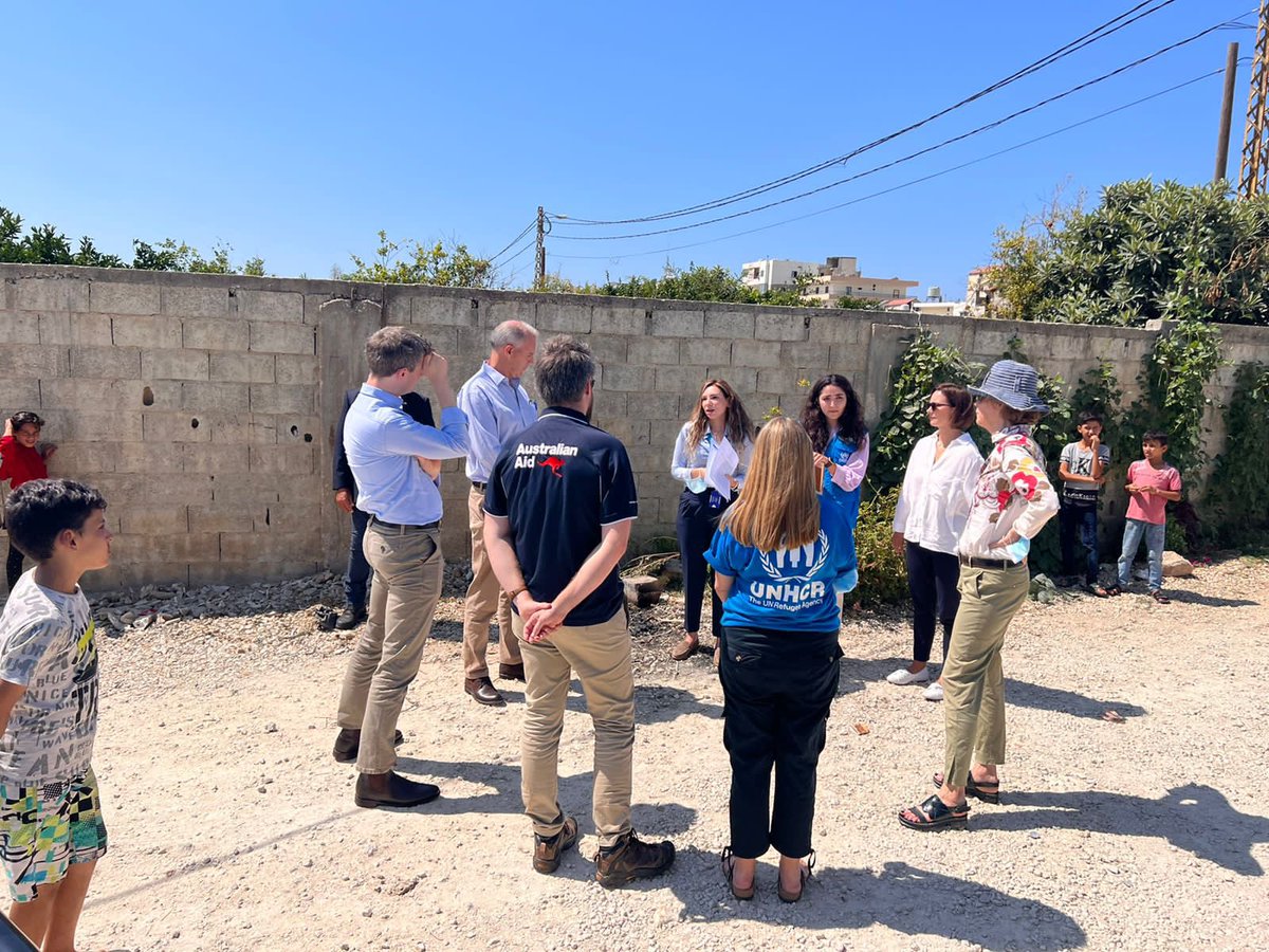 Today I visited refugee families in Zouq Bhannine with @UNHCRLebanon to hear their stories. Syrians and Lebanese alike want their children to grow up with dignity, safety and opportunity. UNHCR has a vital role protecting and supporting vulnerable people in Lebanon. @UNrefugees