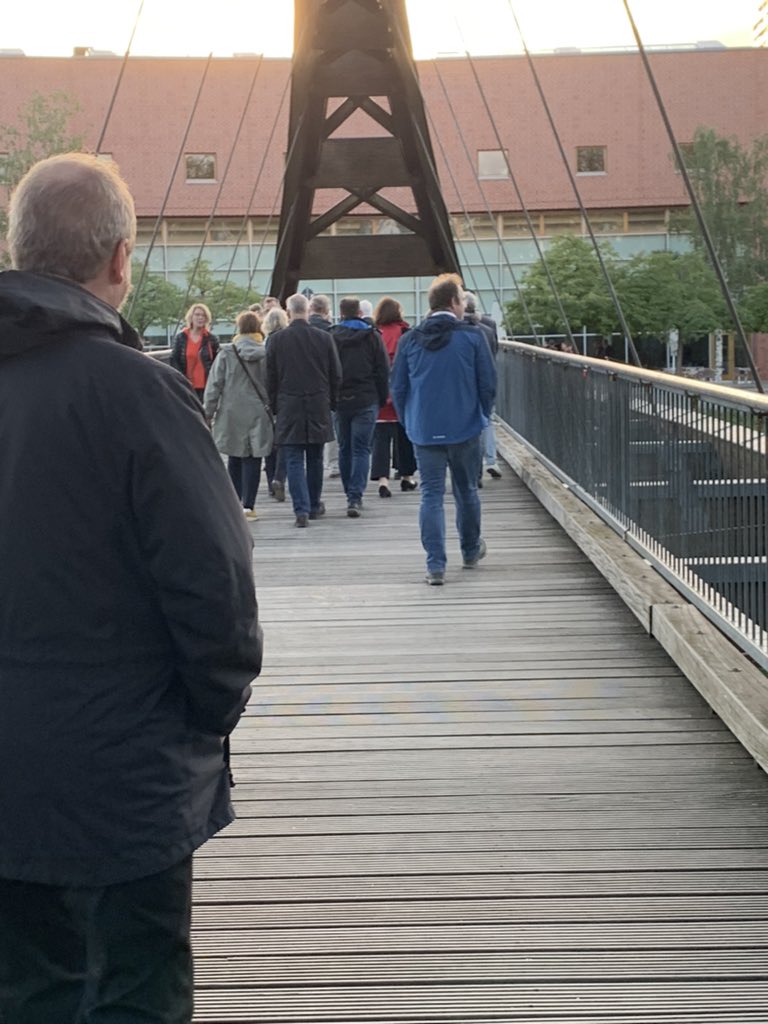 Klausurtagung der Kirchenleitung der #ekbo in Frankfurt/Oder , mit der Präsidentin der Viadrina ein Stadtspaziergang. Wunderbar.