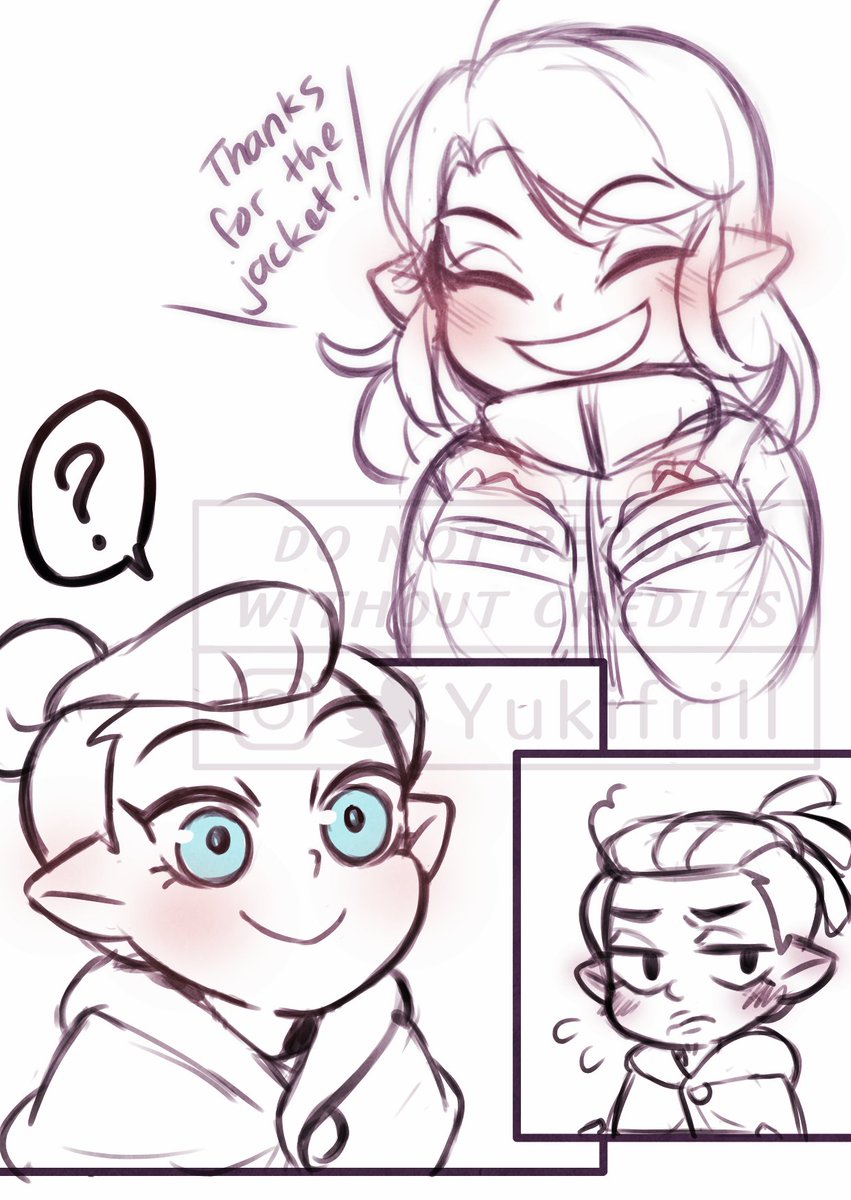 Yukifrill's tweet photo. Long time no #Odarius so here's a little doodly comic based on @Gattocoltello's comic hehe 🍃🍫 https://t.co/D3Y9NRZ3XO
