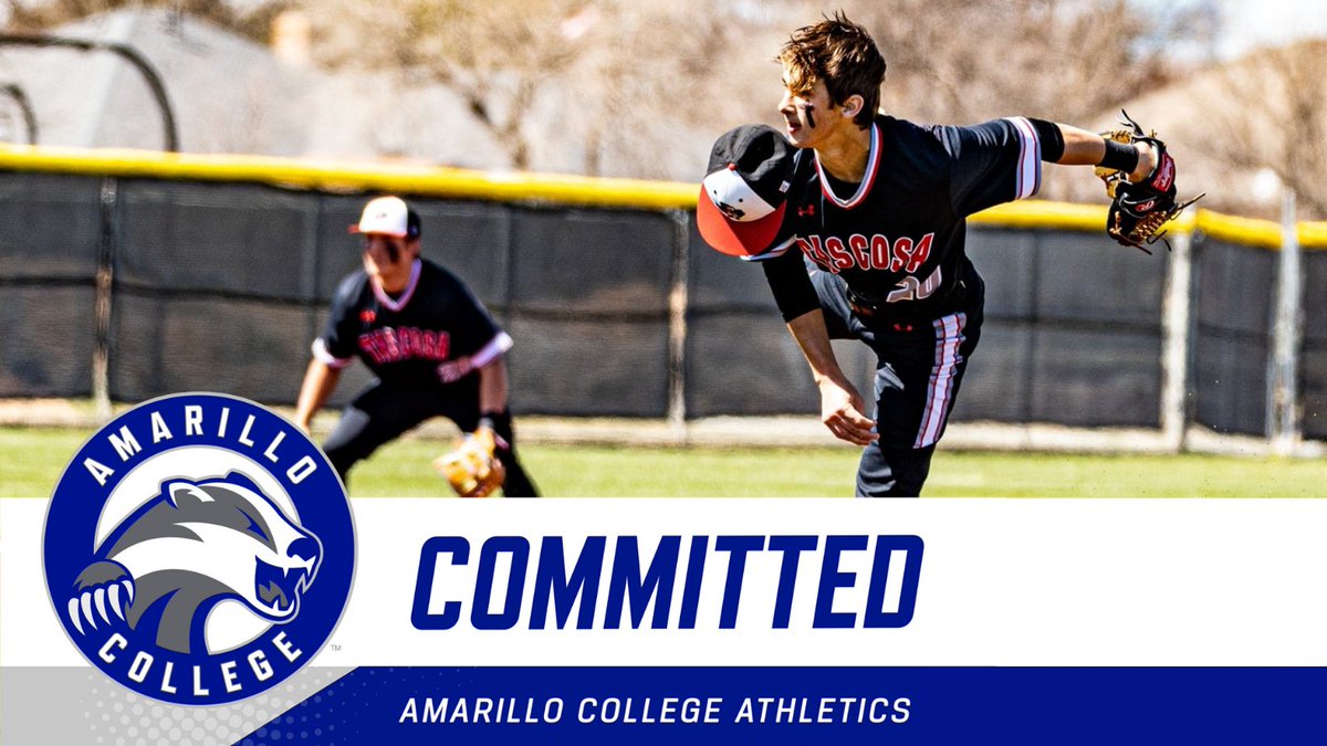 Excited to announce my commitment to <a href="/ACBaseball806/">Amarillo College Baseball</a>! Thank you to my family, teammates, and coaches who helped me along the way and to <a href="/CoachRains20/">Brandon Rains</a> for the opportunity. Can't wait!