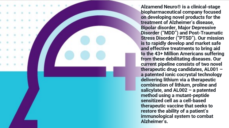 GaryGottlieb9's tweet photo. $ALZN #ALZN @ALZN
Just a reminder in case you forgot and were not aware:
#Alzheimers #Bipolar #Depression #PTSD #ENDALZ $SAVA $ANVS https://t.co/phEsuB7abx
