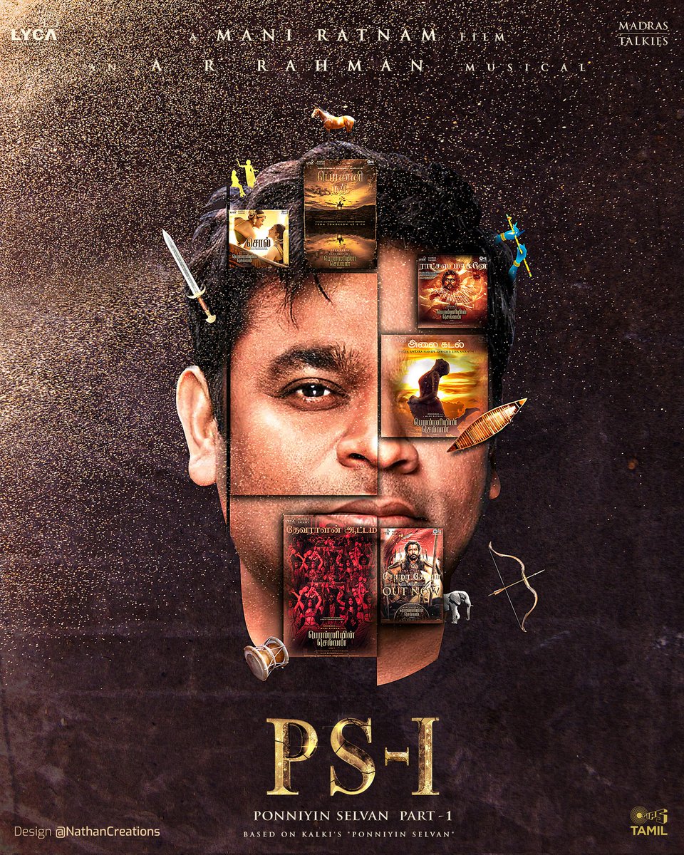ராட்சஸ மாமனே..! ராத்திரியின் சூரியனே...!💫💝

#poniyinselvan Album Poster ! The Beautiful album from <a href="/arrahman/">A.R.Rahman</a>

#ThalaivARR #PonniyinSelvan1 #PS1 #PonniNadhi  <a href="/ManiRatnamFC/">Thug Life</a> <a href="/LycaProductions/">Lyca Productions</a>
<a href="/PonniyinSelvan_/">Arun Mozhi Varman</a> <a href="/chiyaan/">Vikram</a> <a href="/chiyaanCVF/">Chiyaan Vikram Fans</a> <a href="/Actor_Vikram/">Chiyaan Vikram FC</a> <a href="/trishtrashers/">Trish</a> <a href="/Karthi_Offl/">Karthi</a>
