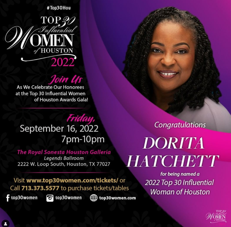 LeadershipHoust's tweet photo. Congratulations to the LH Alumnae being honored this evening at the Top 30 Influential Women of Houston Gala! Well deserved honor. π Sofia AdroguΓ©, Class XVIII; Martha Castex-Tatum, Class XXXVI; Dorita Hatchett, Class XL; & MaryJane Mudd, Class XVIII #Top30Hou https://t.co/MuJCI6m68b