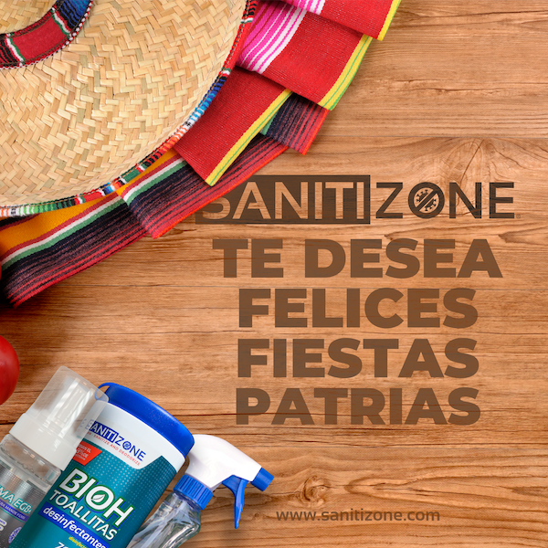 ¡SANITIZONE® TE DESEA UN FELIZ DÍA DE LA INDEPENDENCIA!  🇲🇽 🤠 

#DíadeLaIndependiencia #LimpiezayDesinfección