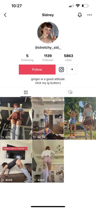 made a new TikTok go follow:)  ➡️ stretchy_sid_ https://t.co/qwricUXDlg