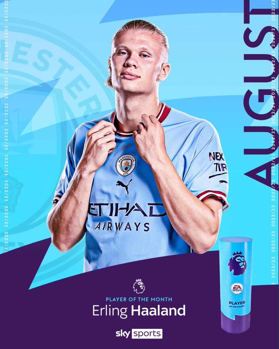 jamesayling07's tweet photo. @ManCity @NUFC @Arsenal Premier League August awards 🏆🔥
@ErlingHaaland Player of the Month
@asaintmaximin Goal of the Month
@Popey1992 Save of the month
*Mikel Artera* Manager of the Month https://t.co/3PTiuMzYsl
