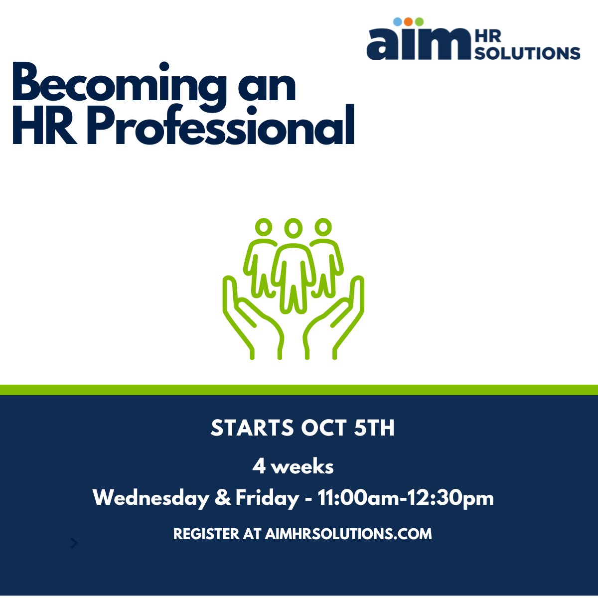 Join us for our 4-week #bootcamp to build a foundation around some essential HR skills. 

aimhrsolutions.com/training/hr-bo…

#recruiting #compensation #hr