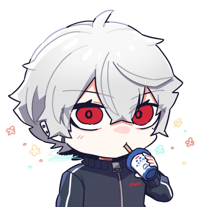 飲むバニラヨーグルトを飲む吸血鬼 #KuzuArt 