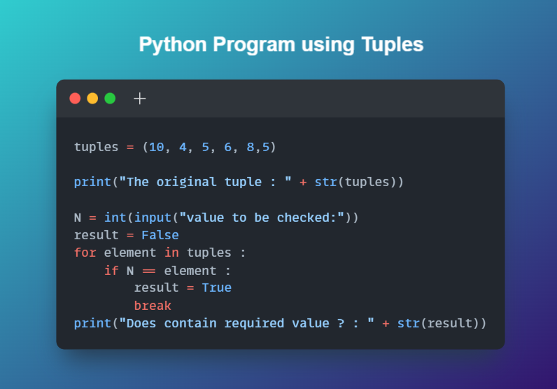 ceoasmi's tweet photo. Day 30/30
Hello Everyone! It's my #Day30 of the challenge #30Daysofcode  with @scaler_official

Problem Statement - 'Tuples' 
Partner - @DMKrishnaA

Join Scaler Discord Community: https://t.co/iR69uqWvts

#day30 #scalerdiscord #progress https://t.co/u5dBf97STa