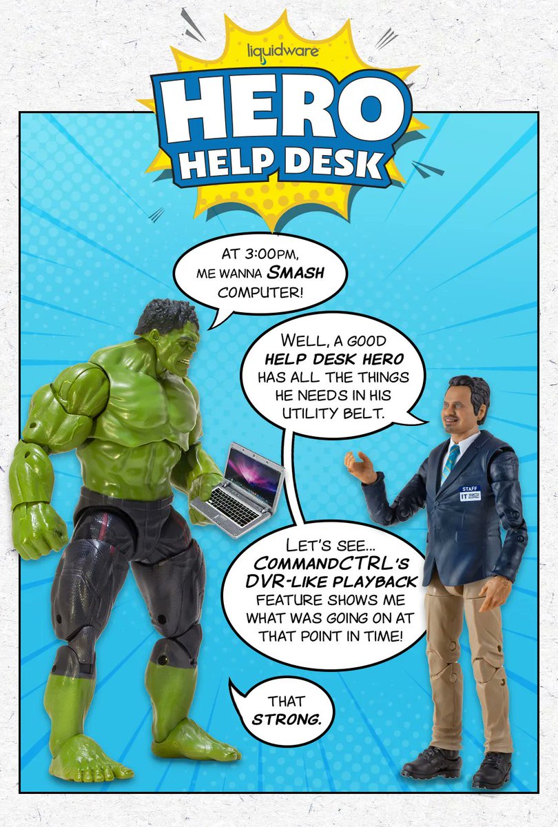 Liquidware's tweet photo. #BeAHelpDeskHero with real-time data, diagnostics and remediation. Sign up for the #Liquidware #CommandCTRL beta program here: https://t.co/ujAUfwLh6z
#HeroHelpDesk https://t.co/cFx3lKNlyv