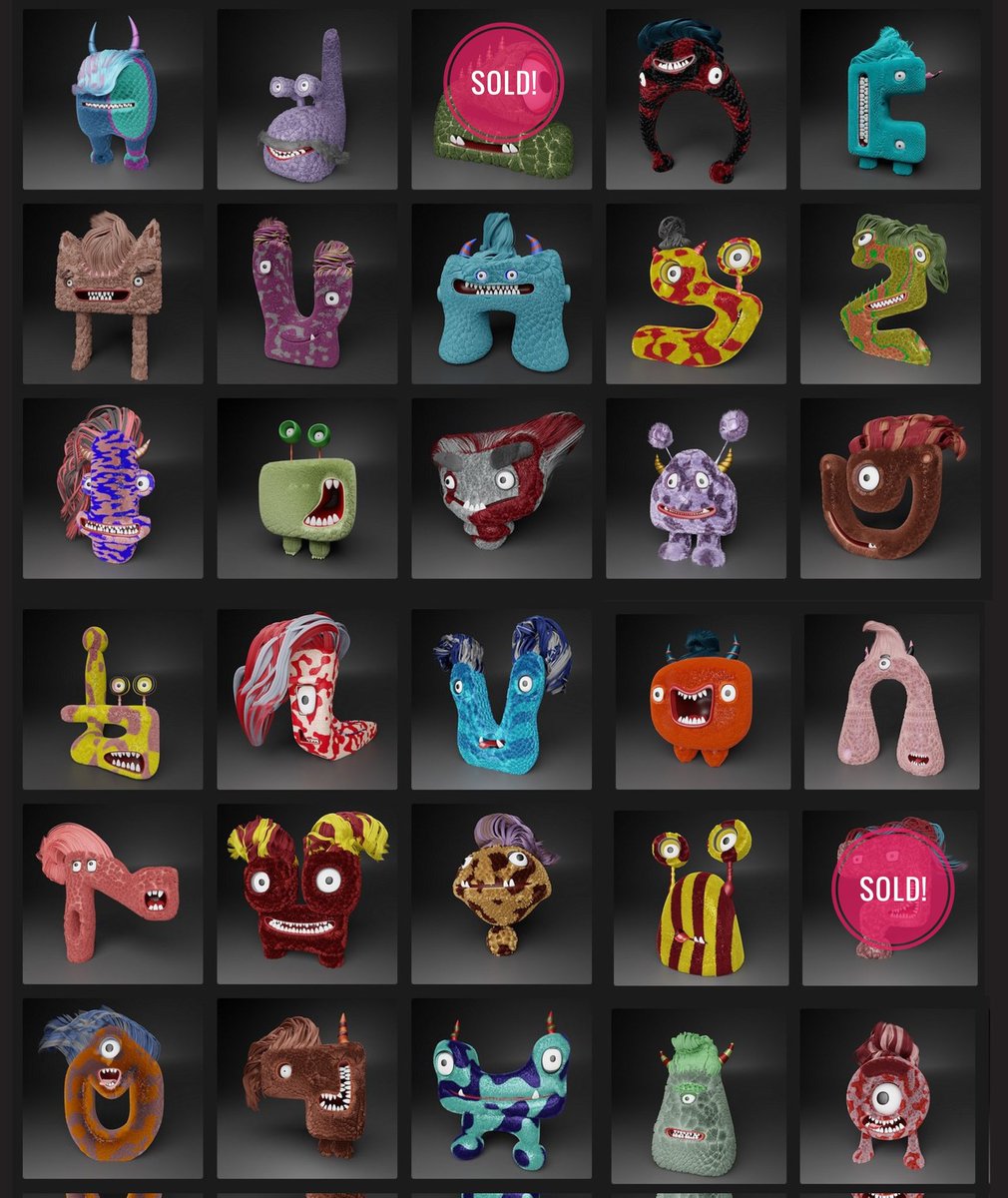 🎈"Monstez"
"Individually Custum Designed 3D characters"
*️⃣1/1
Reserve price:12 xtz
Take a look at my road map! 🥰

objkt.com/collection/KT1…

#MONSTEZ #TNTNFT
#tezos #NFTs