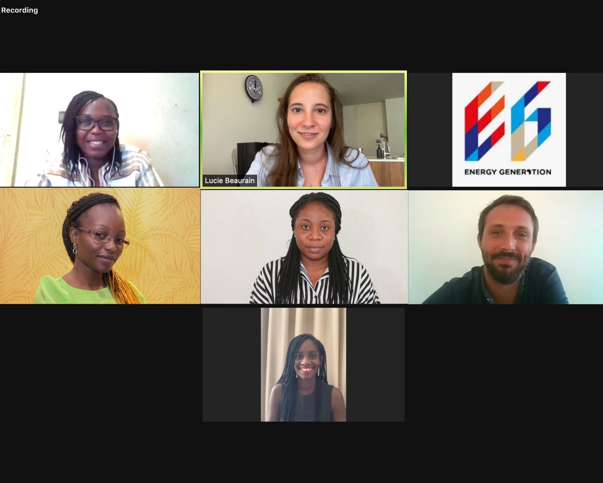 EnergyGenAfrica's tweet photo. #SOUTENANCE🥳
Toutes nos félicitations à Rosalie Gado, première aspirante-entrepreneure de la 2ème cohorte du programme de résidence entrepreneuriale à avoir  défendu avec brio son mémoire. Elle a reçu une #mentionfavorable de la part du #jury👏🏾👏🏾
#Proud #OurImpact #Womeninenergy https://t.co/qpt210YRAC