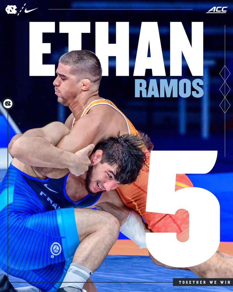 Congratulations to Ethan Ramos for finishing 5th at the World Championship for 🇵🇷 #GoHeels | #TogetherWeWin 📸 @Tony_Rotundo