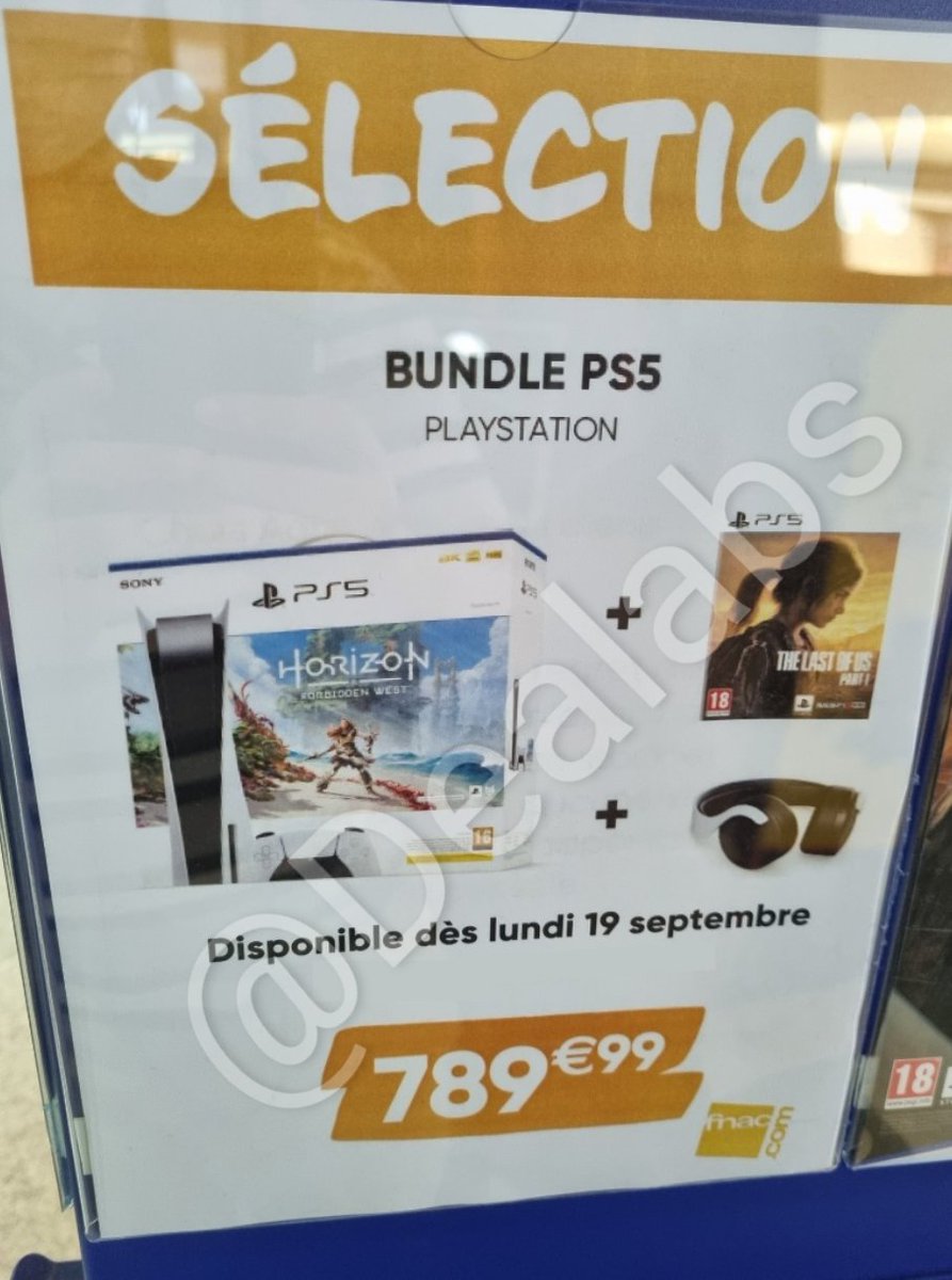 Dealabs's tweet photo. 📢
Comme je vous l'ai annoncé hier sur l'appli Dealabs, un drop PS5 est prévu lundi 🔥
Vous allez dans n'importe quelle Fnac à 11h, et vous demandez gentiment aux vendeurs / vendeuses pour réserver votre pack 
Paiement sur place, vous récupérez la console mardi ou mercredi 👌 https://t.co/J6Ae582uBy