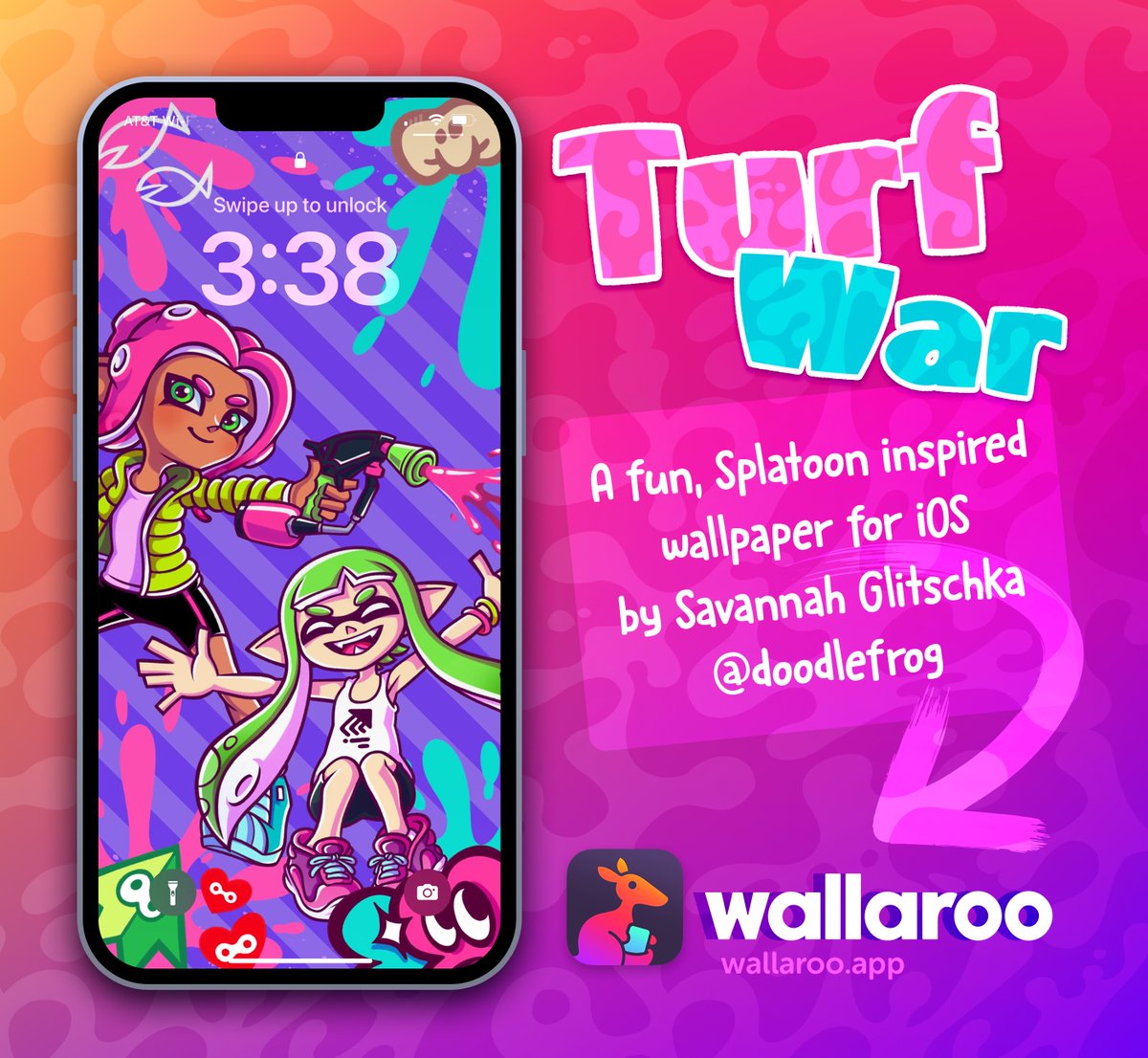 We’ve got a bonus Splatoon-inspired wallpaper this week from <a href="/doodlefrog/">💕💖SavannahFaerie 💖💕</a>! Get Wallaroo from the App Store and put Turf War on your iOS lock or home screen. apps.apple.com/us/app/wallaro…