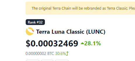 JesusMartinez's tweet photo. $LUNC IS PUMPING AGAIN !? 🚀🚀🚀 https://t.co/W6SsFIeybl