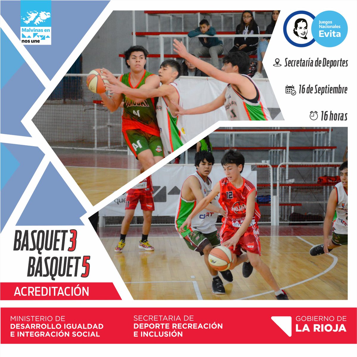 secdeportelr's tweet photo. 💙Nos preparamos para recibir nuevas disciplinas de cara a la #EtapaProvincial .
¡Hoy llegan los deportistas del interior para disputar encuentros en básquet 3, básquet 5 y futsal. 
#LaIlusiónIntacta 🤩 
@juegosevita https://t.co/E5fvu68W7t