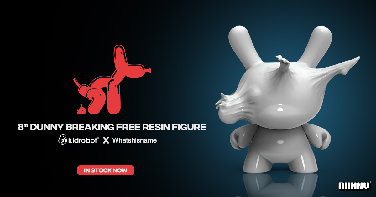 NOW IN STOCK: Free yourself with the new Breaking Free 8' Resin #Dunny by @HimWhatshisname and #Kidrobot! @tristaneaton ow.ly/mWJV50KLBrg #arttoys #dunny