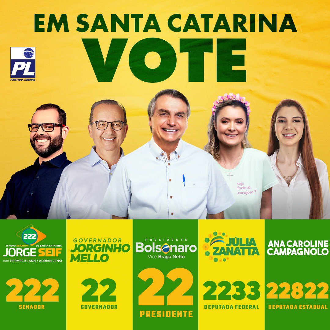 LyaLopes12's tweet photo. @GFiuza_Oficial Porém,o vídeo  pode ter sido editado...
Santa Catarina,votem nesses ⬇️para salvar o Brasil  dos comunas... https://t.co/lAEYgcKPzA