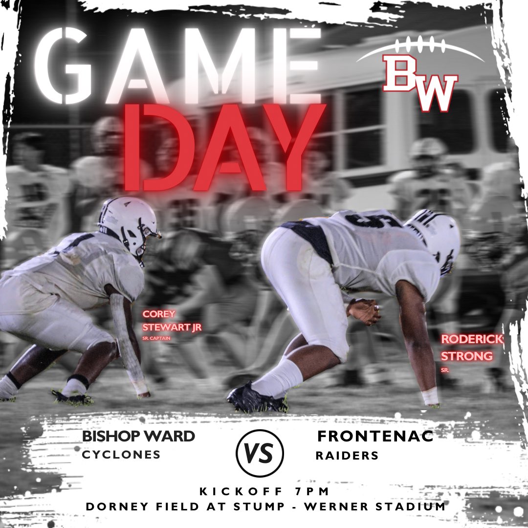 🆚Frontenac 📅Sept 16 ⌚️7pm 📍Dorney Field at Stump - Werner stadium