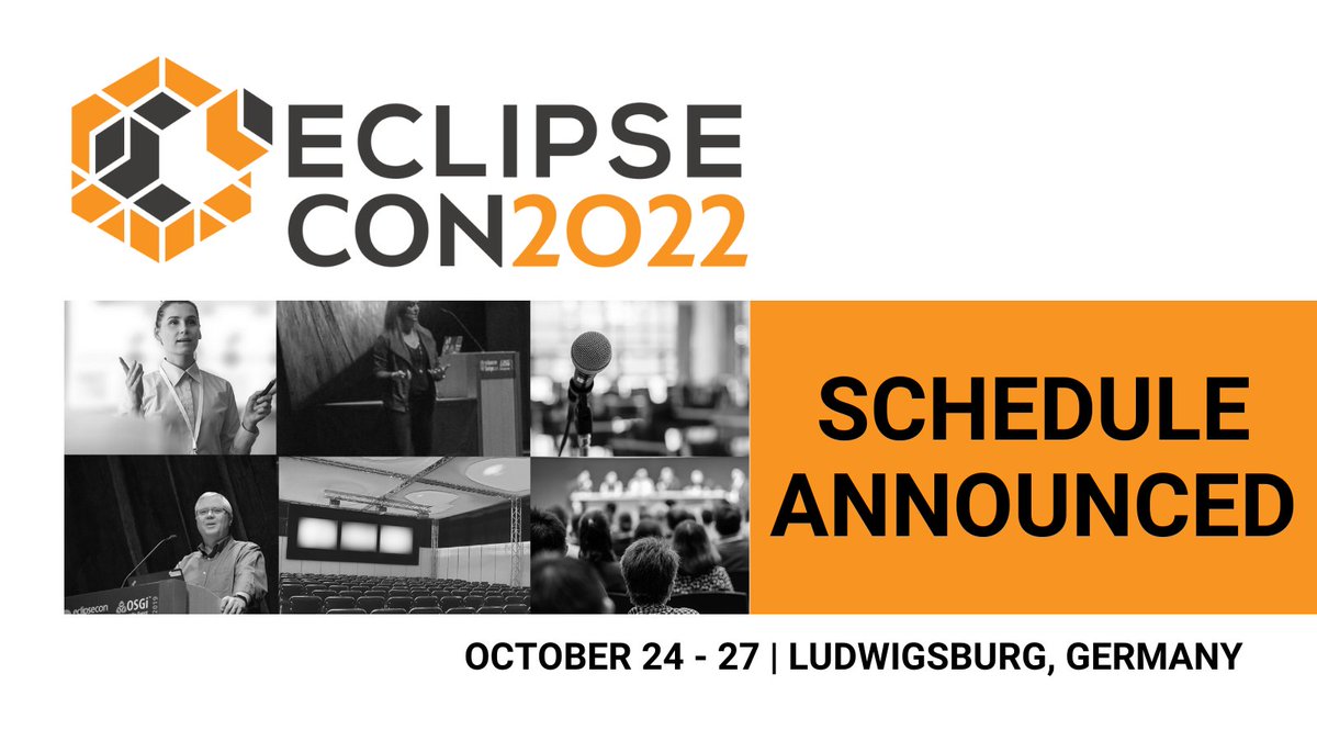 EclipseIoT's tweet photo. Have you seen the #EclipseCon2022 schedule? Be sure to register so you can check out the #IoT &amp; #Edge track featuring members of the #EclipseIoT Working Group https://t.co/EsbUTEzVLN #IIoT https://t.co/foUPuCsdTP