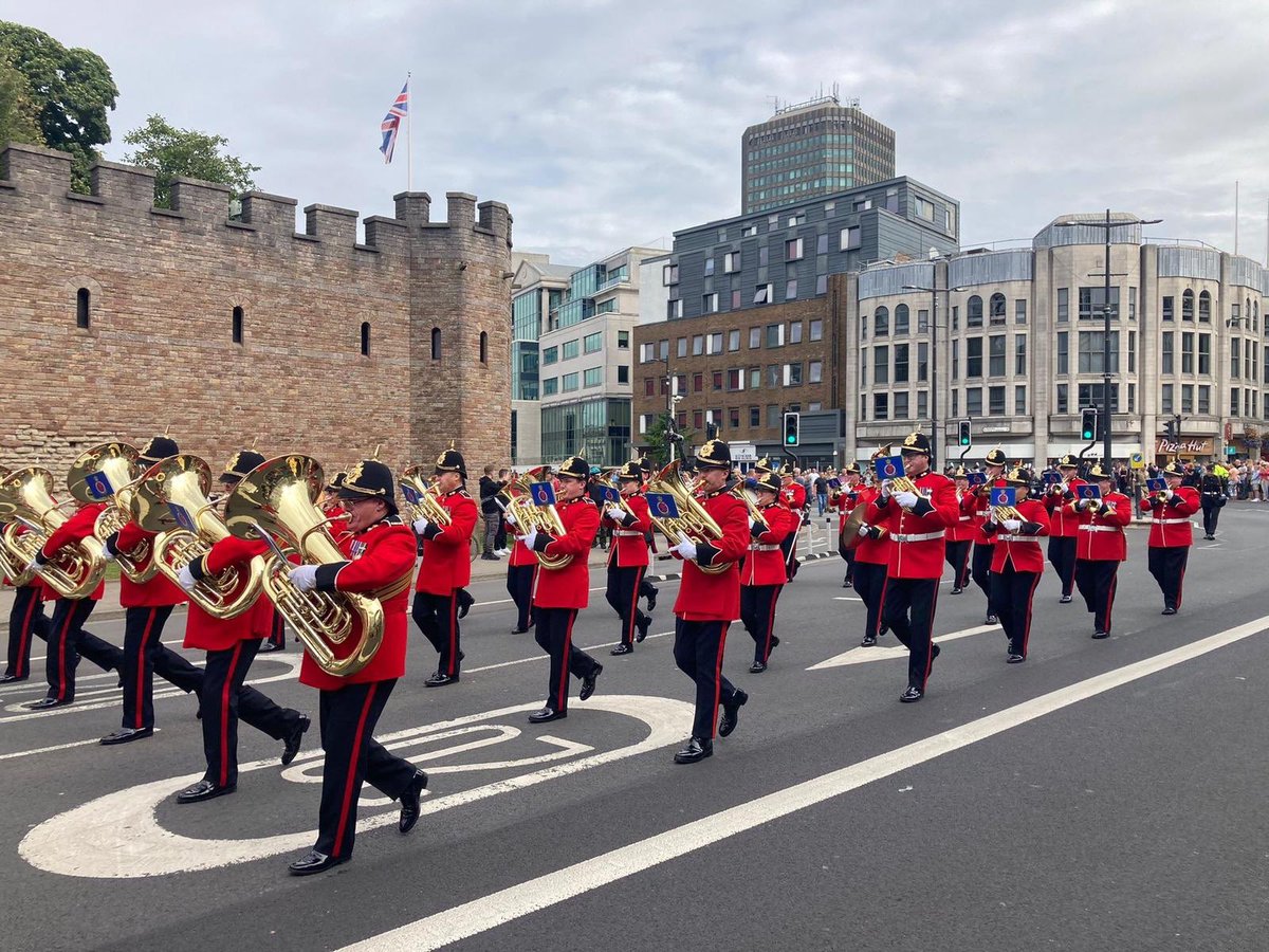 Not a bad last gig with the Regimental Band of the Royal Welsh before I’m off to London and into a blue uniform 🎺 🎶