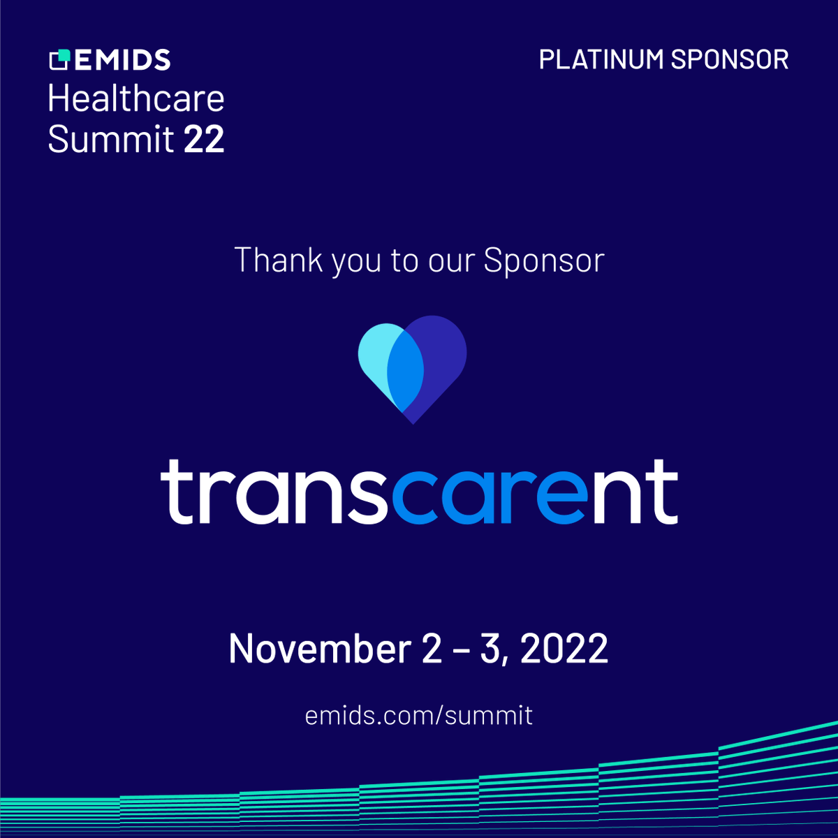 emids's tweet photo. We'd like to thank @transcarent for being a sponsor at this year’s Emids Healthcare Summit! Together, let's embrace the change, create new perspectives, and advance healthcare together: https://t.co/W9fkiUNJOe
#Healthcare #DigitalTransformation #Innovation #EmidsHCSummit https://t.co/KrSUWk47oC