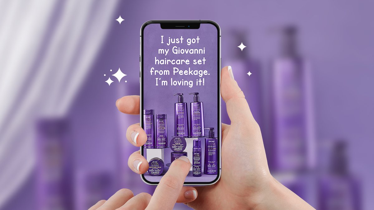 Hey everyone! 💕

Who was able to get their #Giovanni Hair Care set from Peekage? Check out our weekly Giovanni giveway on #Peekage app if you haven’t. 🤩

Haven’t gotten your hands with Giovanni yet? Get 40% OFF on all Giovanni Cosmetics products on the Peekage app.📲