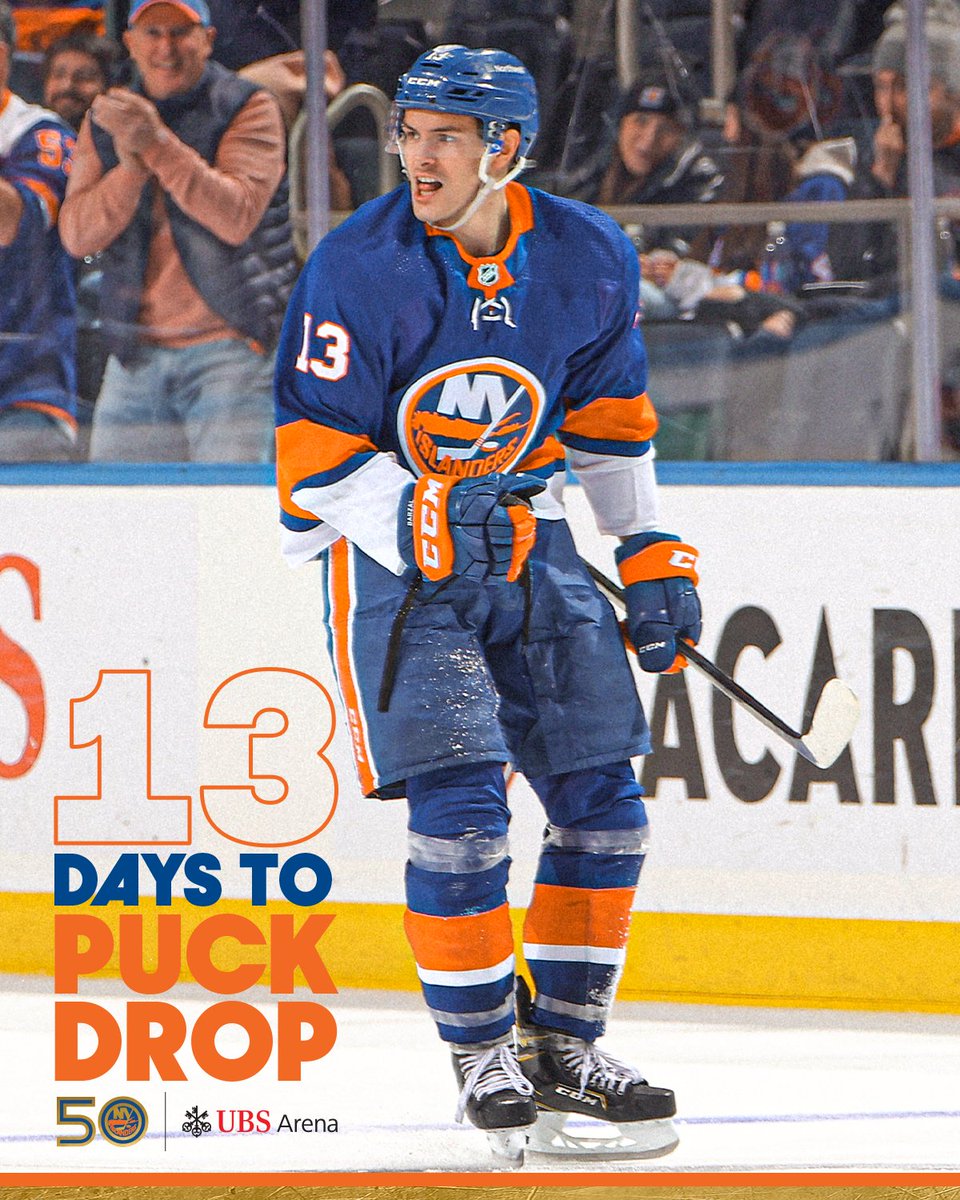 Hey <a href="/Barzal_97/">Mat Barzal</a>, how many more days until the Home Opener? 

RT for a chance to win a signed Barzal puck. 

🎟: bit.ly/BarzalCountdow…