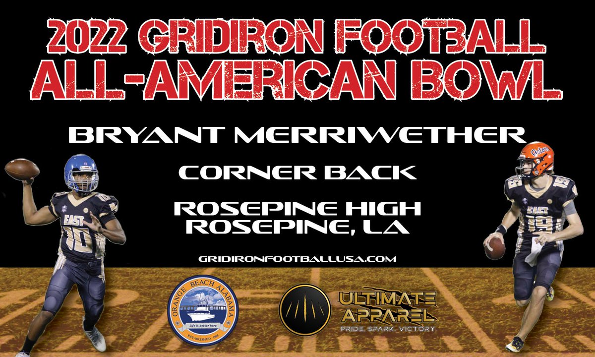 GridironFootbal's tweet photo. Invites for the 2022 Gridiron Football All-American Bowl game on Dec 27-30 in Orange Beach, AL. https://t.co/odPTps5MYJ To accept the offer, send us a DM.

@brianjenkins24 @bryantmerriwet1 @BryceBlackwell5 @BryceRushing2 https://t.co/kKLXaj4spa