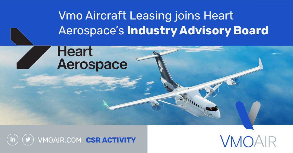 Vmo Aircraft Leasing (@vmoair) on Twitter photo @VmoAir has joined <a href="/heartaerospace/">Heart Aerospace</a>’s newly formed Industry Advisory Board that aims to advance the development of its first electric aircraft, the #ES30 heartaerospace.com/new-industry-a… #sustainability #futureofairtravel #aviation #innovation @VmoAir has joined <a href="/heartaerospace/">Heart Aerospace</a>’s newly formed Industry Advisory Board that aims to advance the development of its first electric aircraft, the #ES30 heartaerospace.com/new-industry-a… #sustainability #futureofairtravel #aviation #innovation