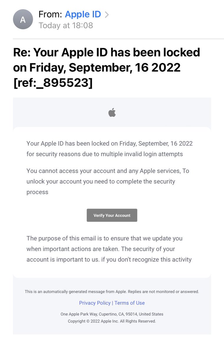 sc0tty1979's tweet photo. Not quite convinced to tap the link #SCAM @Apple https://t.co/6sjCCMfmfv