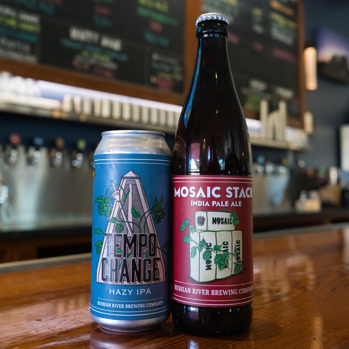 Verified
Friday Beer Drop! Now available online are cases of Tempo Change Hazy IPA in 16oz cans, and cases of our Mosaic Stack IPA in 510ml bottles. A more modern West Coast IPA, this easy-drinking beer has a beautiful hop aroma &amp; flavors followed by a dry hoppy finish.