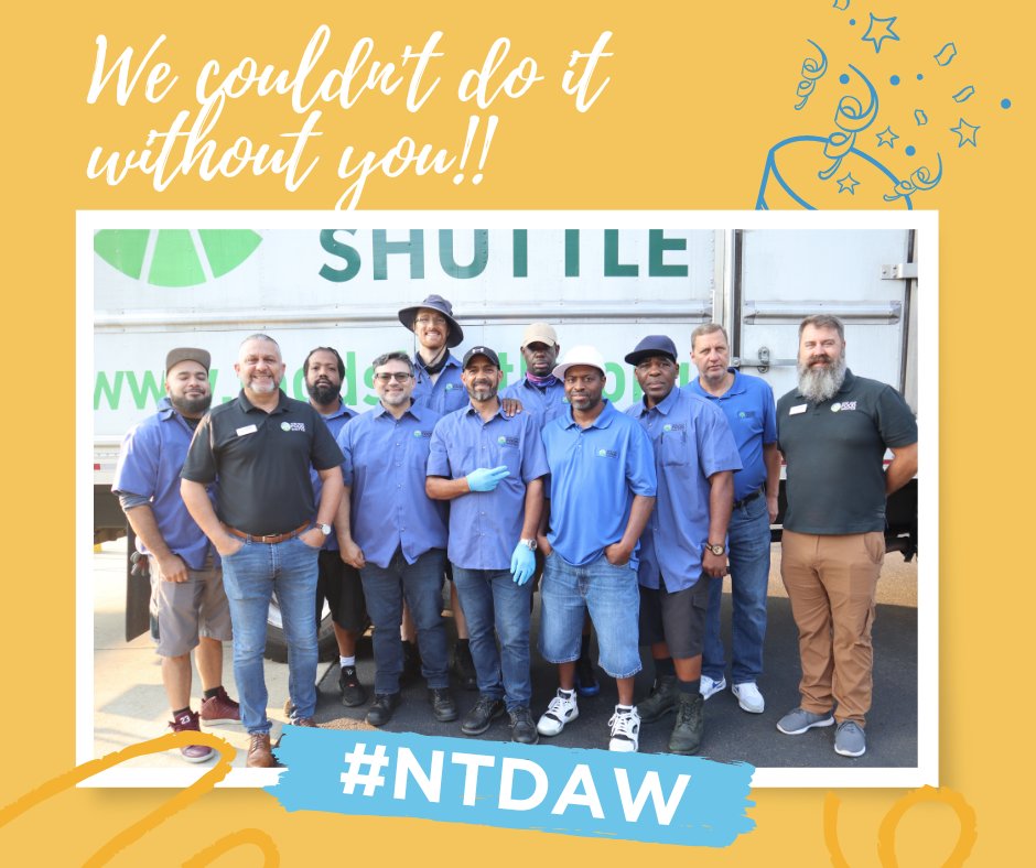 FoodShuttle's tweet photo. What would the Food Shuttle be without the "Shuttle"?! This week, we recognize the crucial contribution of our drivers. They truly make everything we do possible! A heartfelt and warm thanks for their hard work and commitment. 🙏 #NTDAW #NTDAW22 #FoodShuttle #HungerFreeCommunity https://t.co/bWBBB21cZB