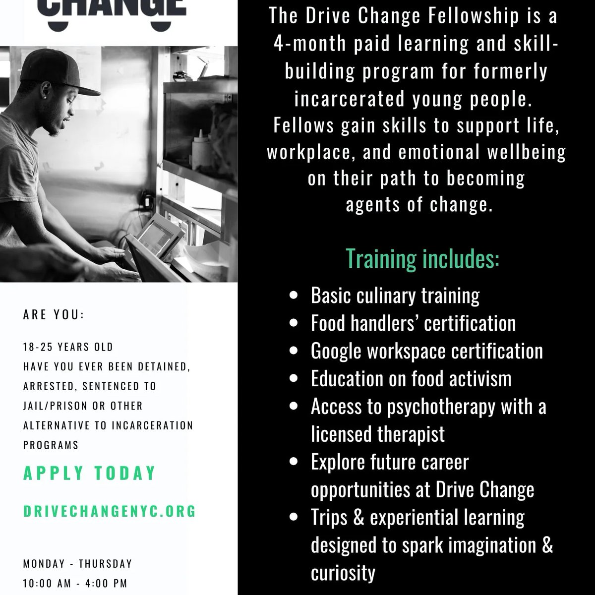 TheSMF_'s tweet photo. Good Morning SMF this starts soon so apply now others have already started complete your HS diploma get Job training we work with Organizations who work to provide change in our communities 
@DriveChangeNYC @BALC_School8 https://t.co/EC8LTSr7Ia