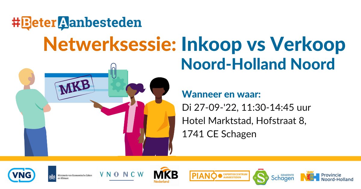 PIANOoNL's tweet photo. De beste resultaten binnen aanbestedingen worden behaald wanneer aanbestedende diensten en ondernemers goed samenwerken. Waar loop jij tegenaan? Bespreek het tijdens de lunch in Schagen op 27-09.  #BeterAanbesteden
Nieuwsgierig? 👇🏻
https://t.co/sJUJxdxPFN https://t.co/yCI3zVCeLe