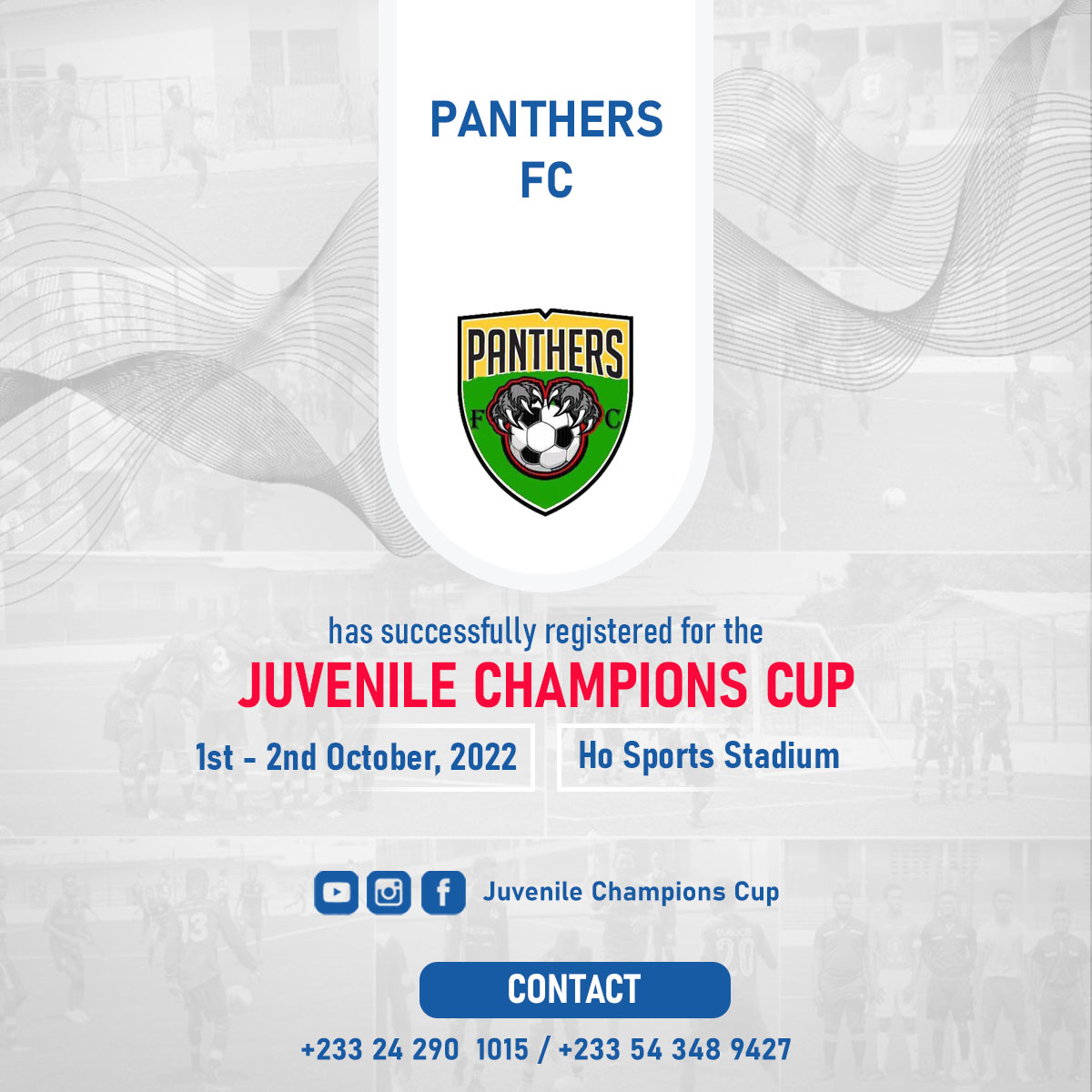 jchampionscup's tweet image. Panthers FC has secured the fourth spot of the Ho Edition of the Gibson Juvenile Champions Cup.

What do you know about them?

Retweet

#juvenilechampionscup #jcc #juvenileFootball #youthfootball #championsleague