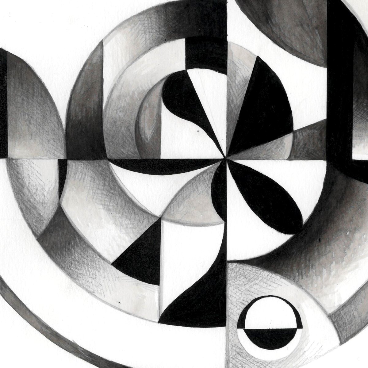 artbyamy_'s tweet photo. Close up of an illustration to represent seeing things in black and white. https://t.co/dkZmljoVmv