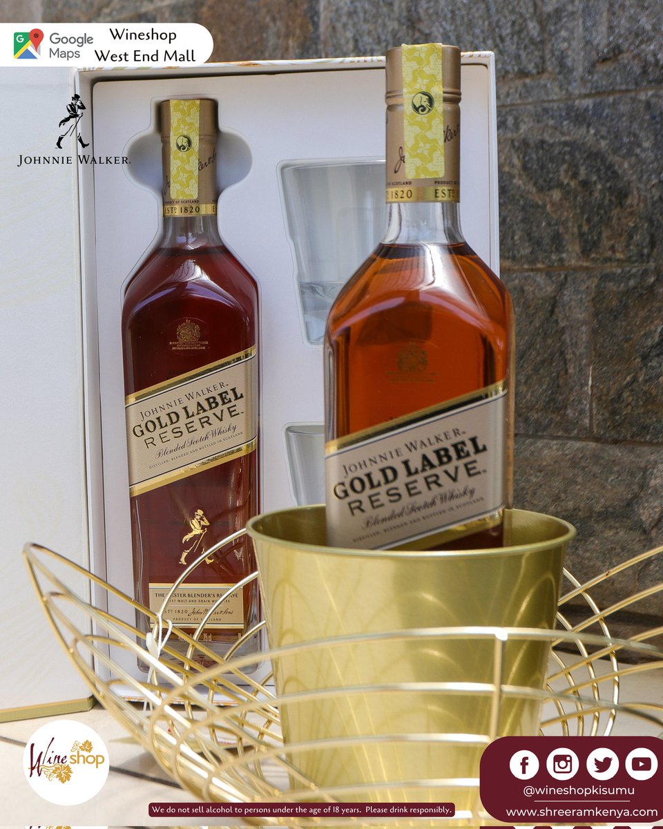 Wineshop_Kisumu's tweet photo. Welcome to a golden celebration 🥃 #goldlabelreserve @wineshopkisumu
~A whiskey that plays nicely with others but always holds it's own • a premium 18 year old blend from Johnnie Walker.
📍West End Mall, Kisumu. KE. https://t.co/FuvUirJ3Um