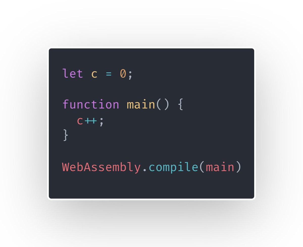 Today I learned how to write C++ code in JavaScript