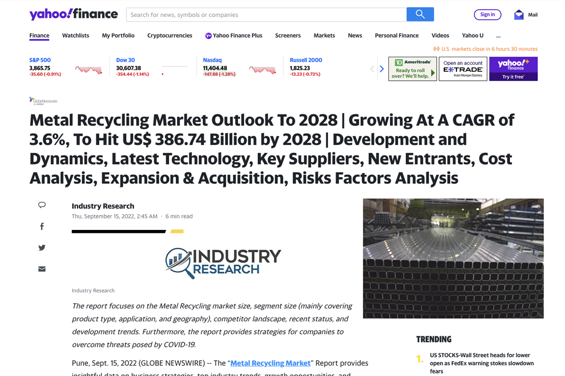 PTRsGreen's tweet photo. A good follow up to our blog post. Metals recycling is projected to continue to take off. Deep dive article with a PDF download of the report.

https://t.co/T952893rhX https://t.co/p8rqgiGUoV