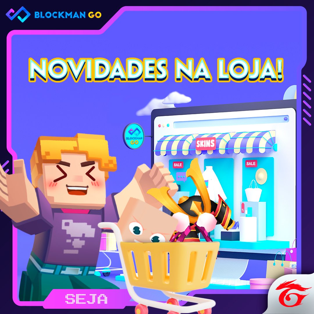 BlockmanGOBR's tweet photo. Tem novidades na loja de skins do Garena Blockman GO essa semana!✨
 
🎀Ombreira de Pompom
⚔️Capacete de Samurai
😠Expressão Firme
 
Agora é sua chance de garantir esses itens!🛒 https://t.co/y5nAxLVstf