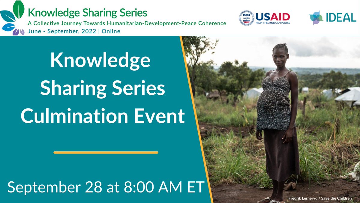 FSNnetwork's tweet photo. 📍Sept. 28 @ 8:00 AM ET

Join IDEAL's #KSSonHDP culmination event to hear key takeaways, engage in focused discussions, and explore what's next in our collective learning journey towards HDP coherence. Register below! https://t.co/jWqh70qEQ2

#Humanitarian #TripleNexus #HDPNexus https://t.co/KeBOQGtQ2R