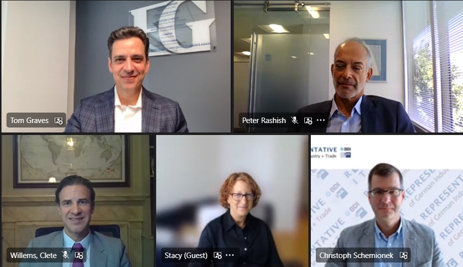 PeterRashish's tweet photo. Glad to join the panel on "The US Midterm Elections and Transatlantic Business" hosted by @RGIT_USA with Stacy Ettinger @KLGates and @CleteWillems where we discussed China, the US-EU #TTC, #TradeandClimate and #friendshoring
https://t.co/QYak6XTYJJ https://t.co/O5AMPGfQOD