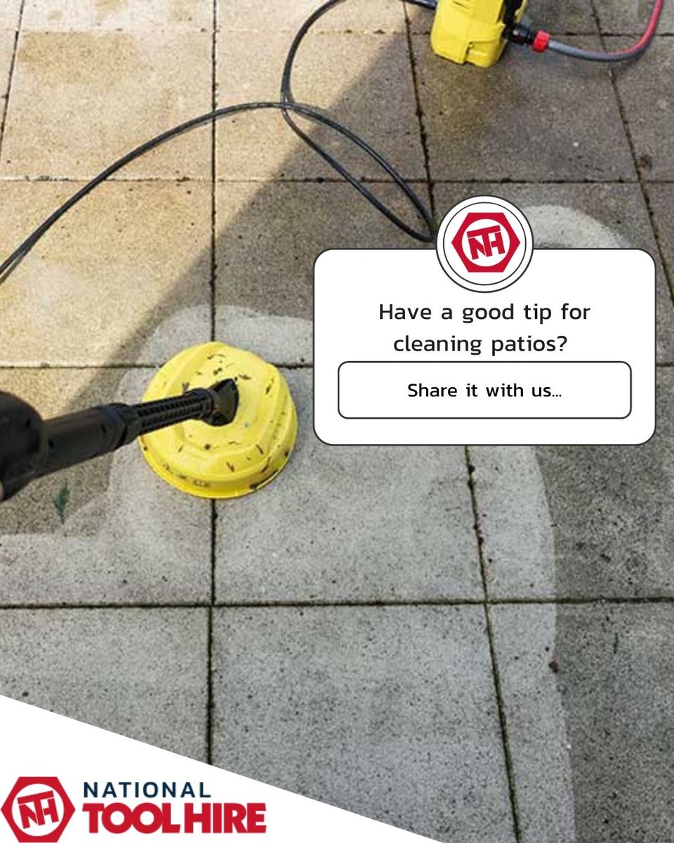 We get it… cleaning the patio is a long and strenuous job. With National Tool Hire, it doesn’t have to be! 

Most patios will only need a deeper clean once or twice a year. 🙌

Drop your best tips for patio cleaning below, we would love to hear them!👇