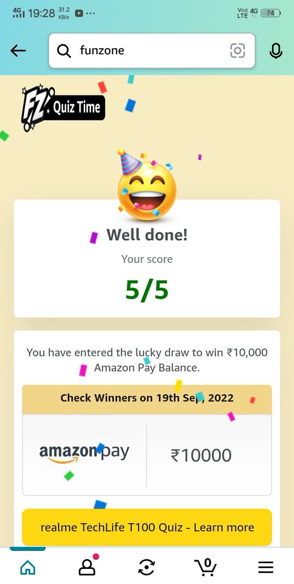 lazydeveloper03's tweet image. I played this interesting Quiz on Amazon-Play games at Amazon FunZone  amazon.in/game/share/g1E…

@amazonIN  @realmeIndia @realmeTechLife  #realmeTechLifeT100 #ListenInFullColour